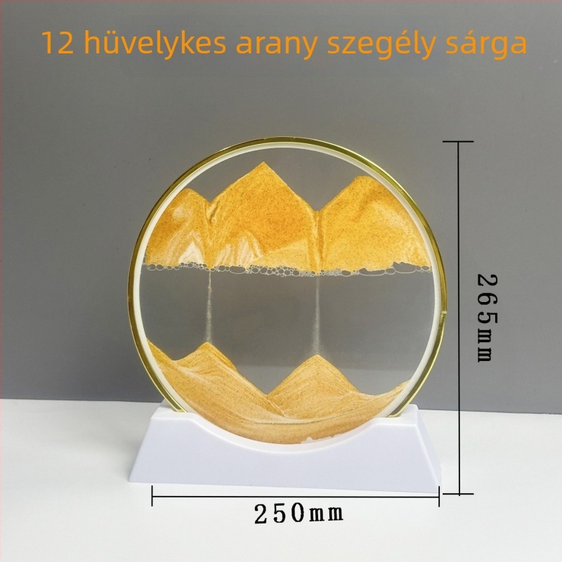 3D gyorshomokos festmény arany kerettel – könnyed luxus dekoratív ajándék nappalira és íróasztalhoz