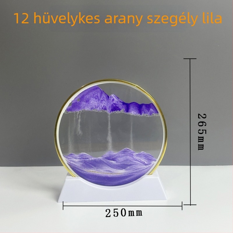 3D gyorshomokos festmény arany kerettel – könnyed luxus dekoratív ajándék nappalira és íróasztalhoz