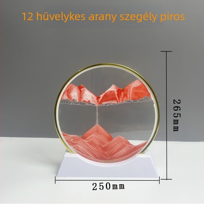 3D gyorshomokos festmény arany kerettel – könnyed luxus dekoratív ajándék nappalira és íróasztalhoz