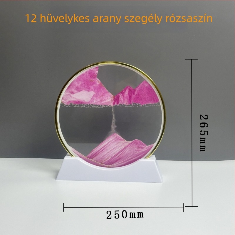 3D gyorshomokos festmény arany kerettel – könnyed luxus dekoratív ajándék nappalira és íróasztalhoz