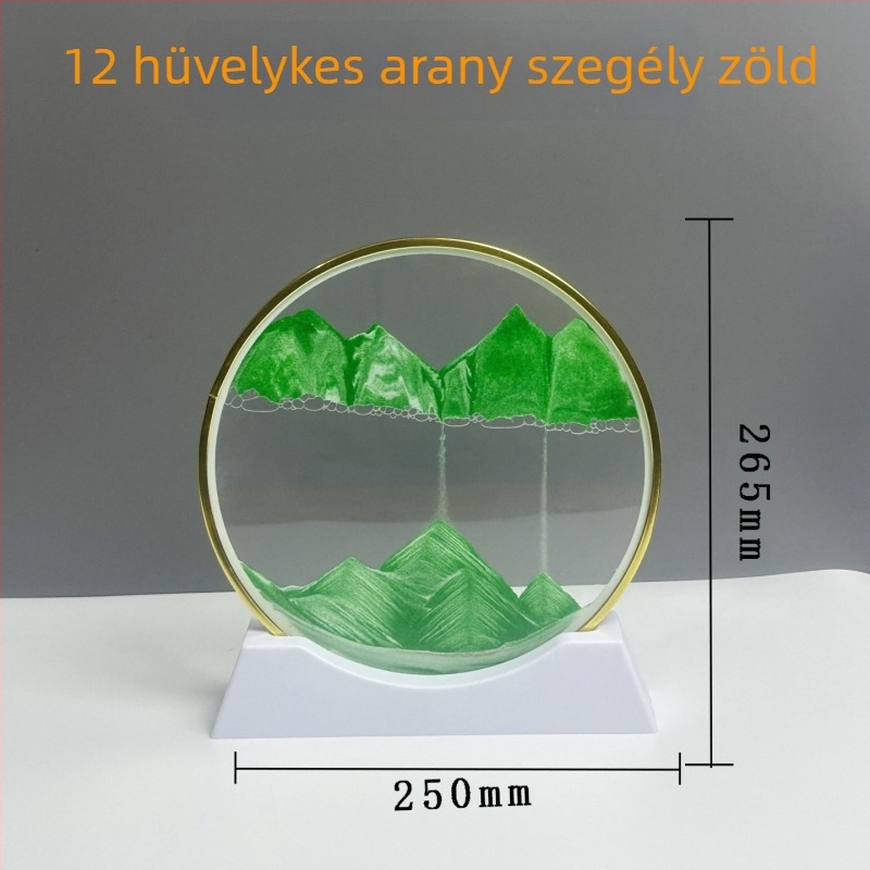 3D gyorshomokos festmény arany kerettel – könnyed luxus dekoratív ajándék nappalira és íróasztalhoz