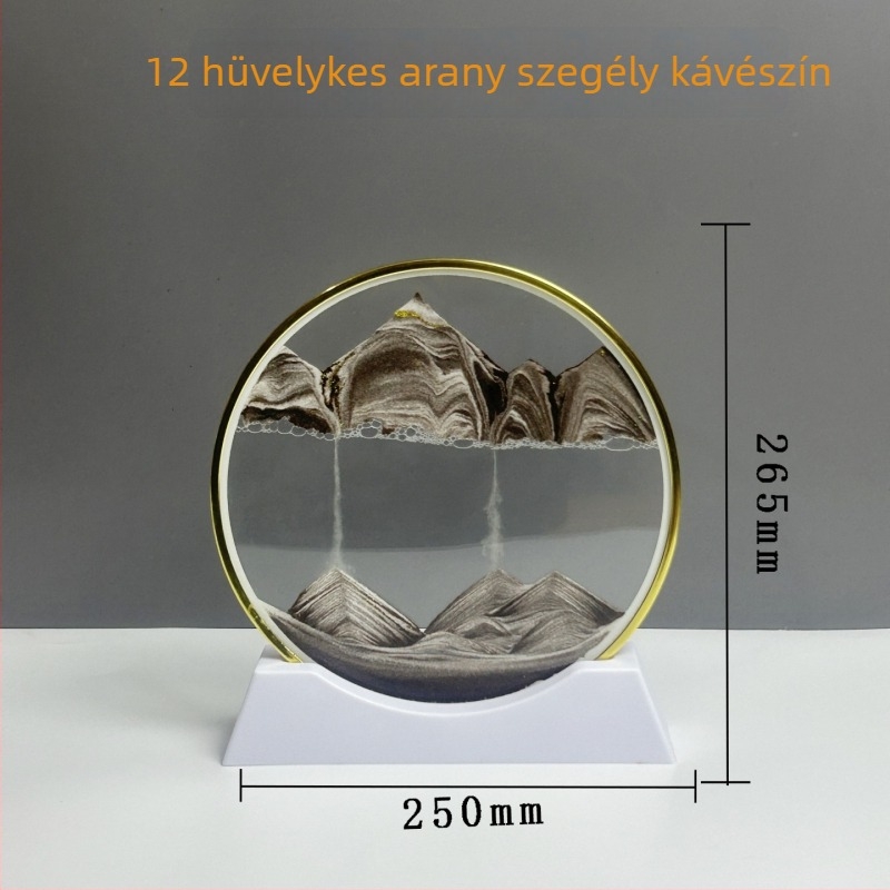 3D gyorshomokos festmény arany kerettel – könnyed luxus dekoratív ajándék nappalira és íróasztalhoz