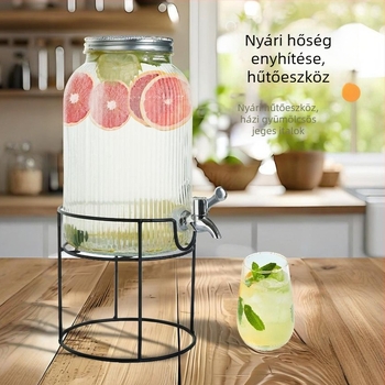 Üveg italadagoló csap, keverőtartály házi italokhoz, gyümölcsteához, gyümcslévekhez és kólához