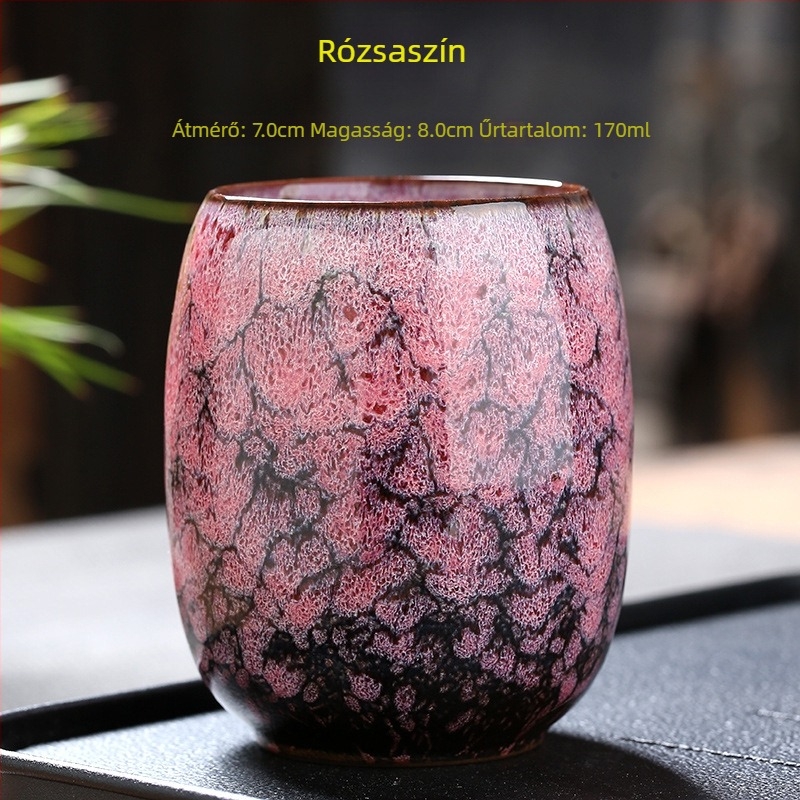 Kerámia teáscsésze háztartási használatra, kóstoló teás pohár, Jian ware stílusú