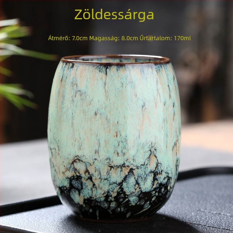 Kerámia teáscsésze háztartási használatra, kóstoló teás pohár, Jian ware stílusú