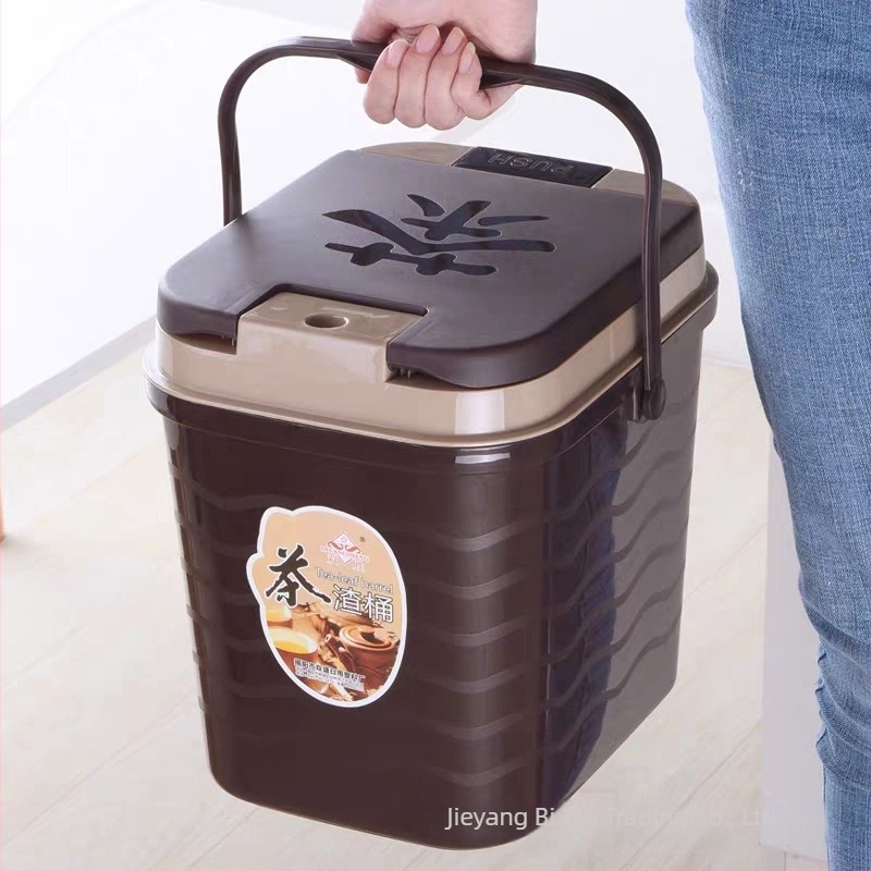 Műanyag tealevél-maradék és víz gyűjtő vödör – Gongfu tea szűrésre, háztartási használatra