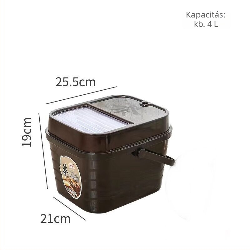 Műanyag tealevél-maradék és víz gyűjtő vödör – Gongfu tea szűrésre, háztartási használatra
