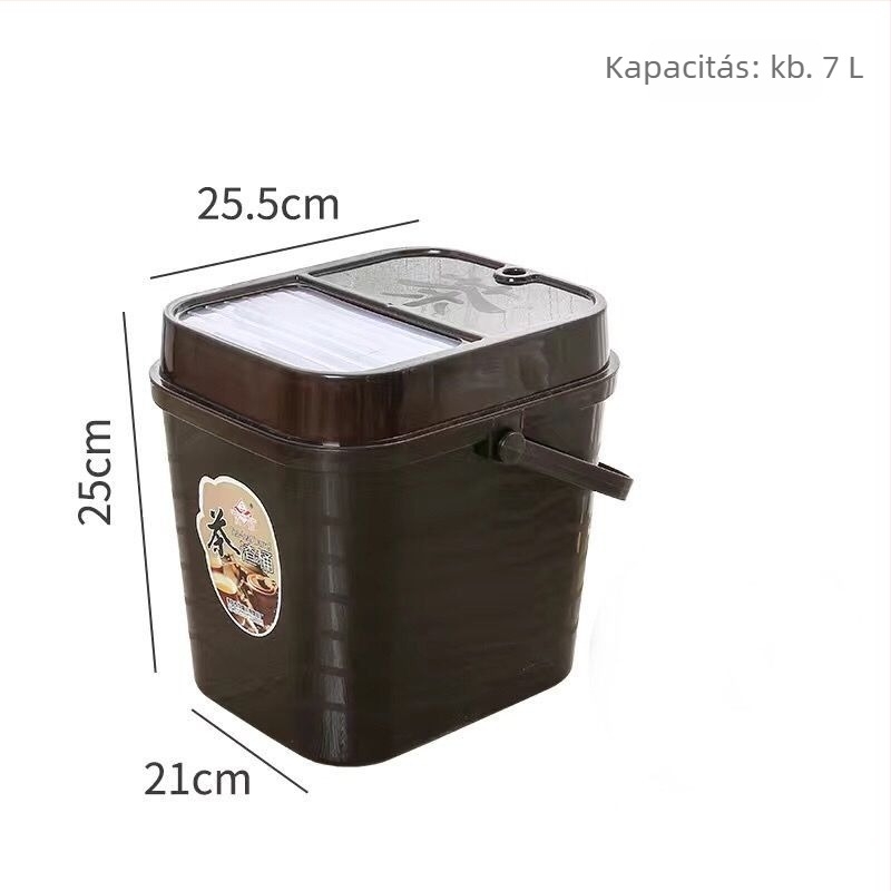 Műanyag tealevél-maradék és víz gyűjtő vödör – Gongfu tea szűrésre, háztartási használatra