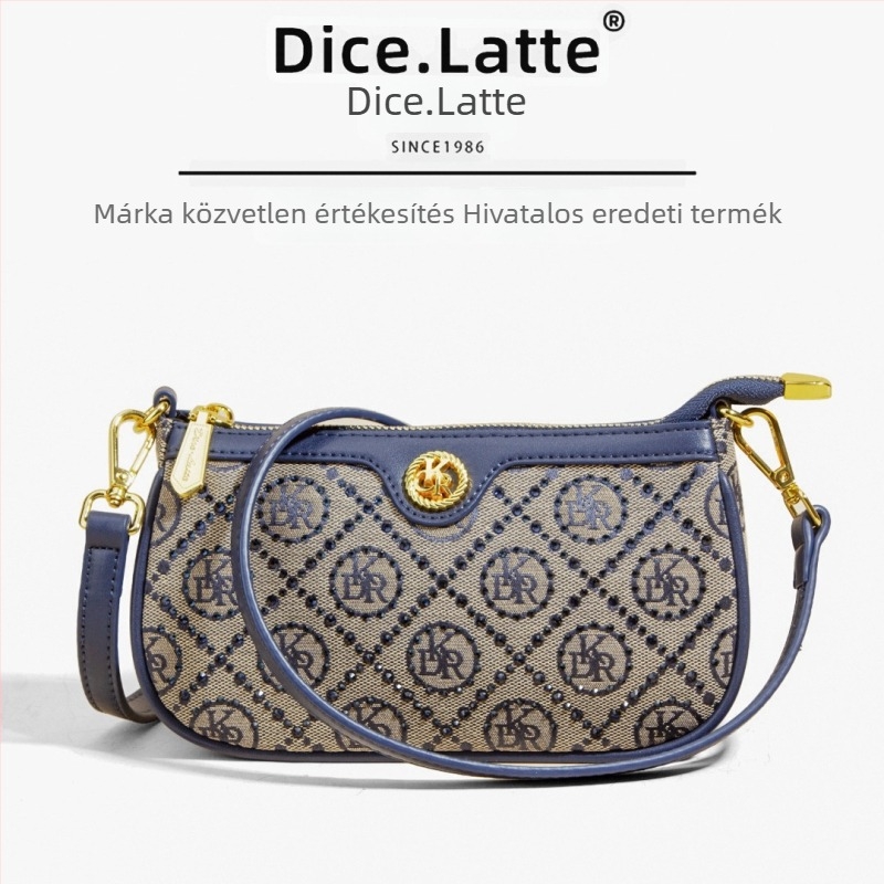 Alkaron viselhető táska kockás mintával, egy váll- és crossbody pánttal, kézben is tartható, kagyló alakú PU táska mindennapi használatra