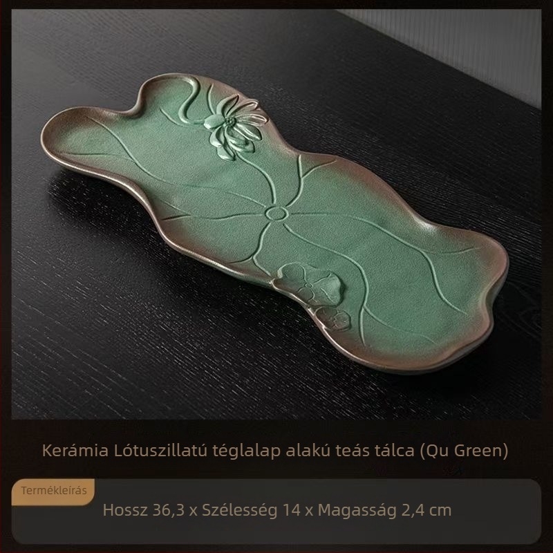 2025 Új otthoni teás tálca, kompakt kerámia, retro stílusú Kung-Fu teás asztal a nappaliba