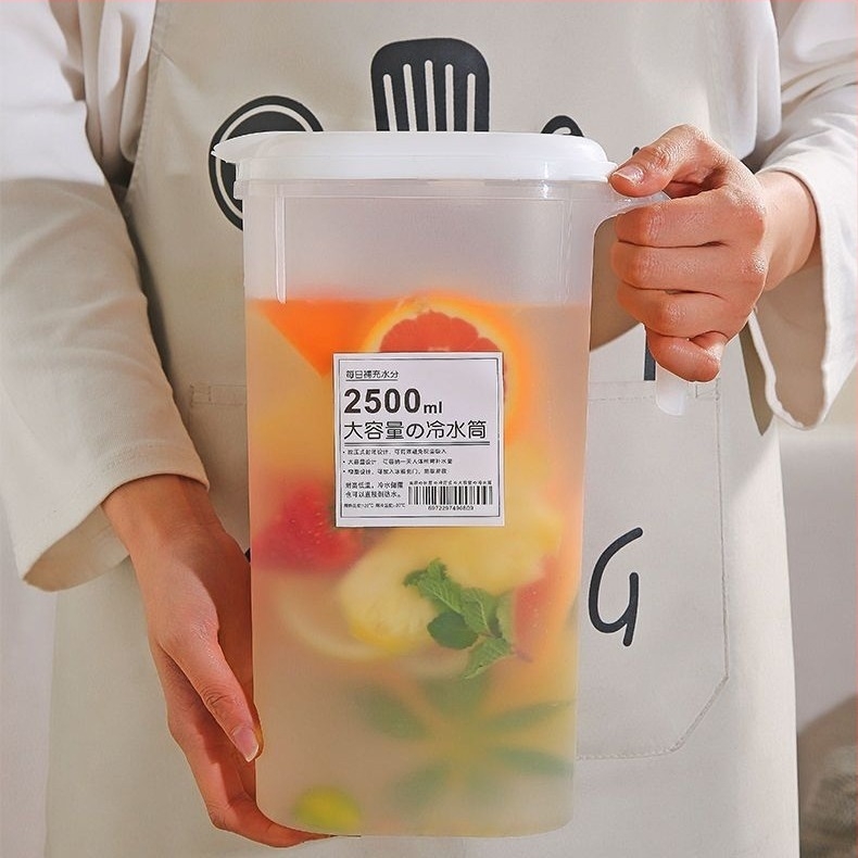 Japán stílusú hidegvíz kanna, nagy kapacitású, hőálló, beépített szűrő
