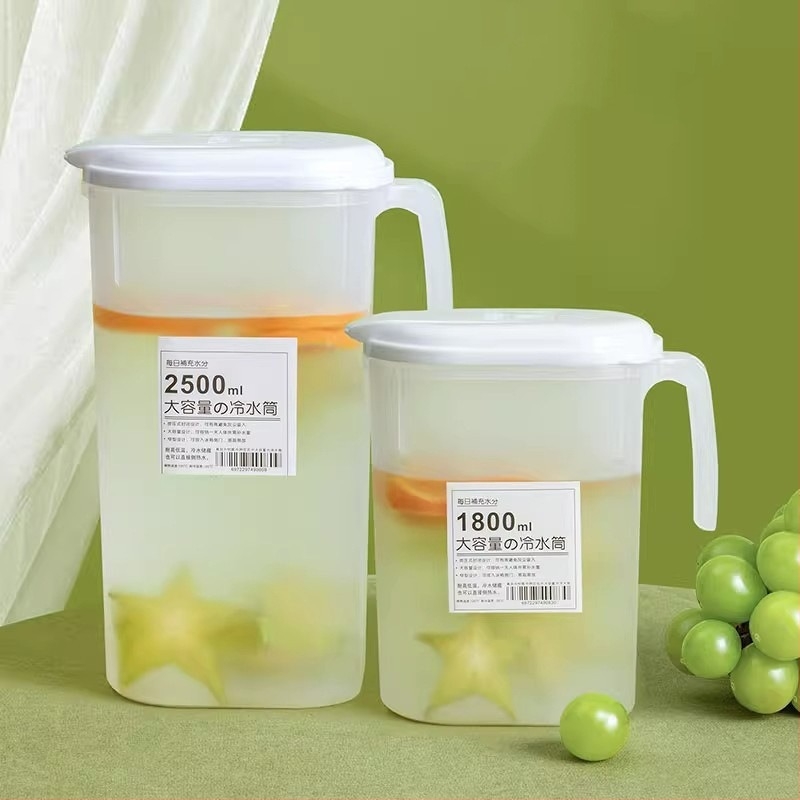 Japán stílusú hidegvíz kanna, nagy kapacitású, hőálló, beépített szűrő