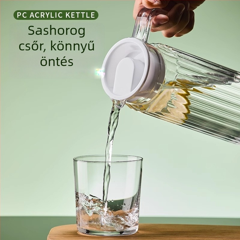 Kereskedelmi műanyag hidegvíz kancsó, PC-akril, hőálló, éttermek és bárok számára, gyümölcslevek és italok tartálya