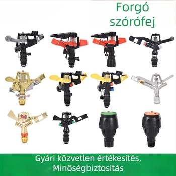 360°-os forgó öntözőfej gyephez, öntözéshez, lengő karos kivitel