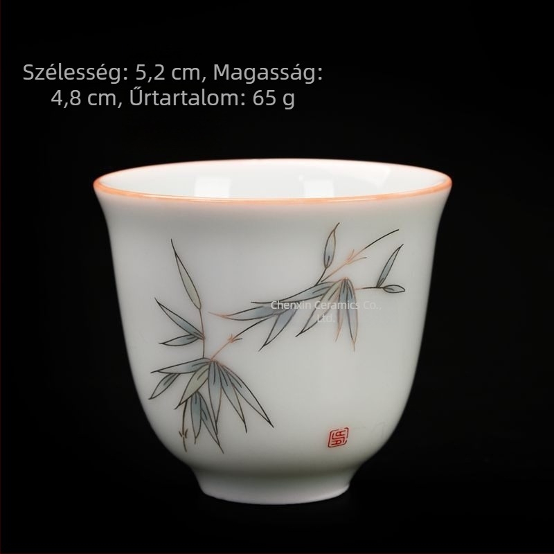 Kézzel készített Shadow Blue porcelán teáskanna fogantyúval és Yin-Yang infúzorral, Shuya Xishi, modern minimalista stílus