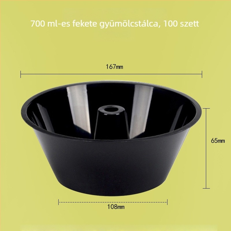 Egyszer használatos, megnövelt vastagságú hot pot pohár tartóval, tej-tea, sült csirke és gyümölcsök számára