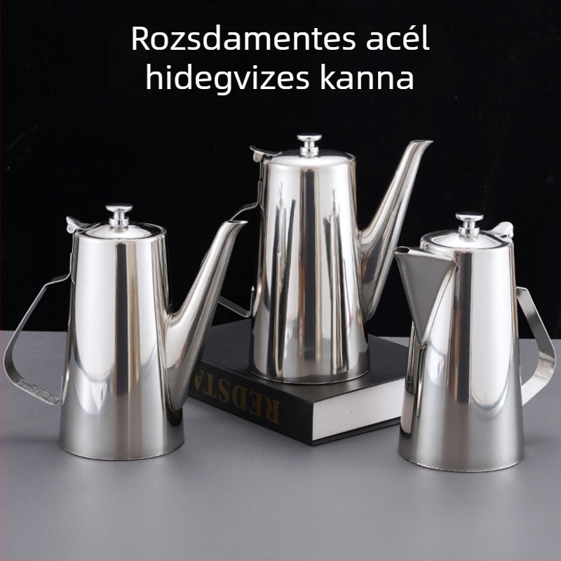 304 vastagított rozsdamentes acél hidegvíz-teáskanna – szállodák és éttermek számára, teához, leveshez és gyümölcsléhez, gleccseres mintázattal