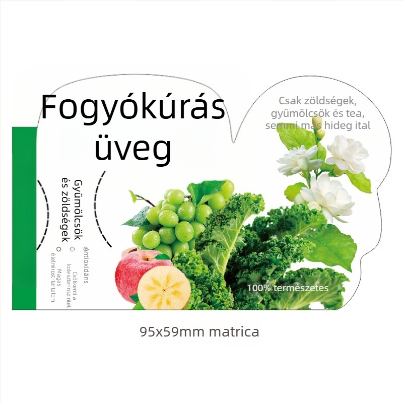 PET karcsúsító palack, egyszer használatos kupakkal, trendi kreatív narancs színű üveg italokhoz, zöldséglé és tejes teahoz, 360 ml, lapos palack