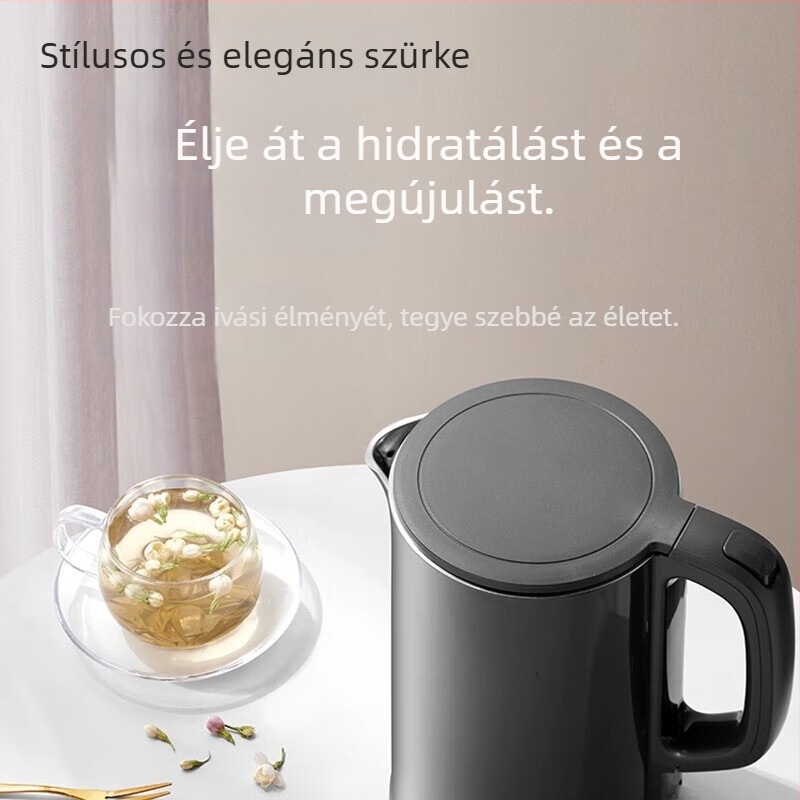 Supor 1.5L-es elektromos vízforraló, 304 rozsdamentes acél, automatikus kikapcsolás, otthoni használatra