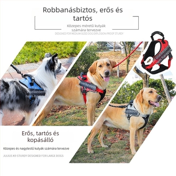 K9 mellkasos hám és póráz – fejlett Modell kényelmes sétákhoz