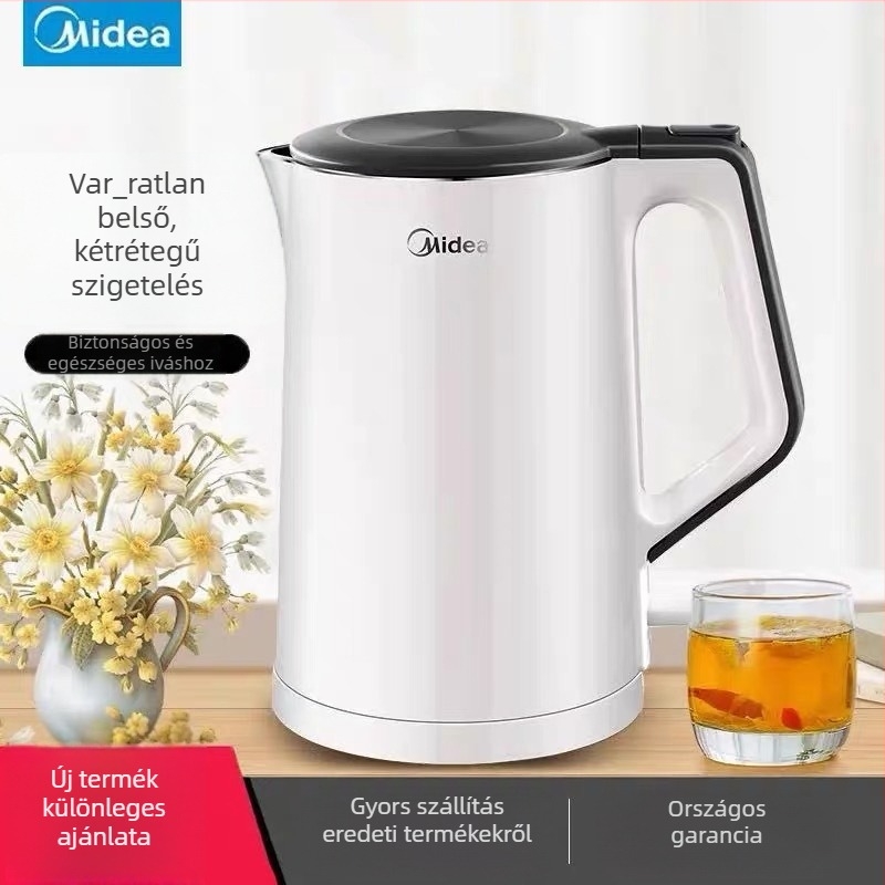 Midea SH15Colour102 1,5 L rozsdamentes acél elektromos vízforraló automatikus kikapcsolással