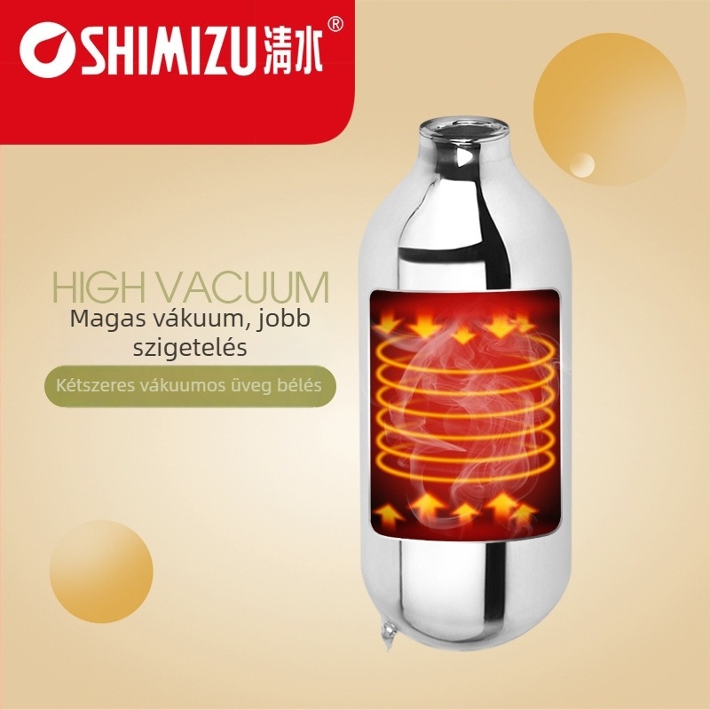 Qingshui Háztartási üveg termosz rozsdamentes acél külsővel, irodai használatra, 3192
