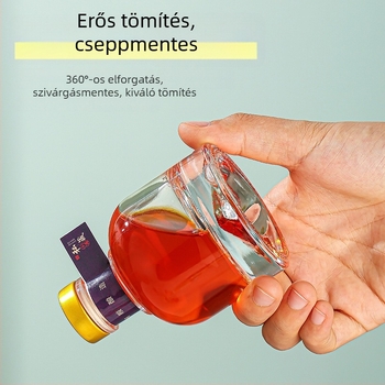 100 ml-es üveg borhoz – különféle kupakkal és csomagolással, DIY üres üveg