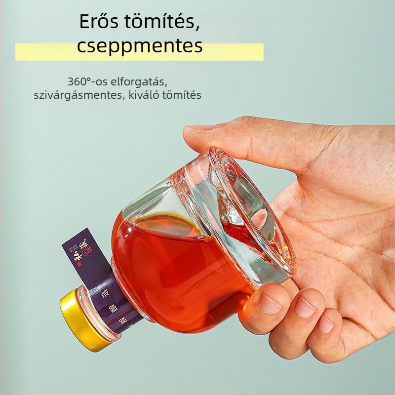 100 ml-es üveg borhoz – különféle kupakkal és csomagolással, DIY üres üveg