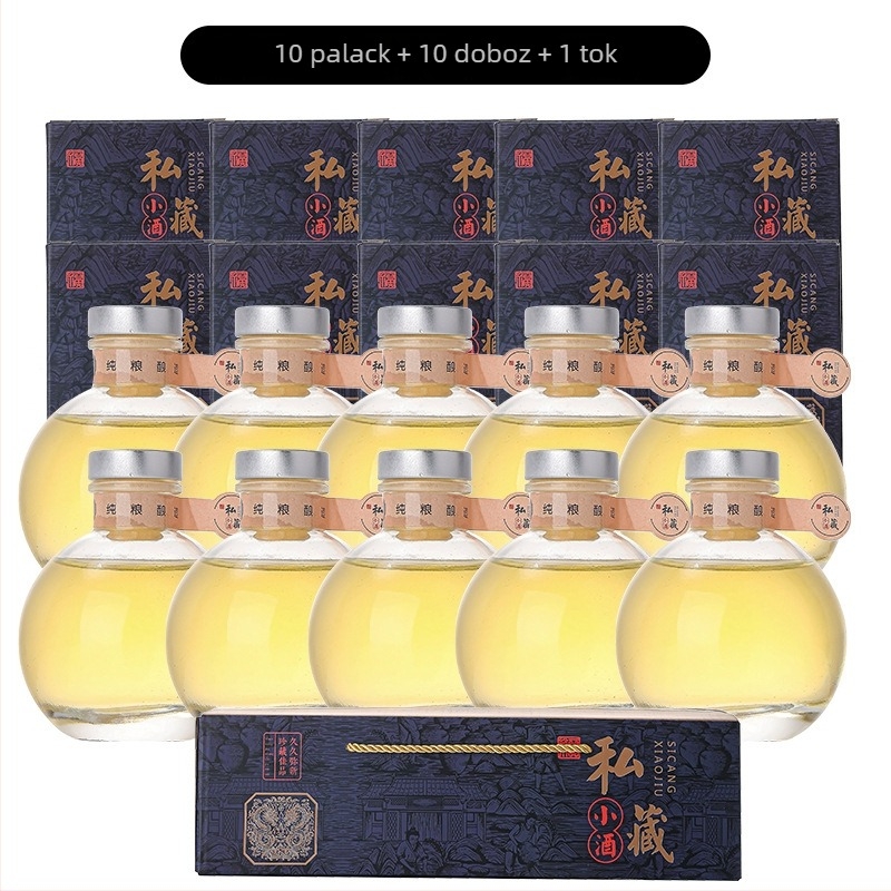 100 ml-es üveg borhoz – különféle kupakkal és csomagolással, DIY üres üveg