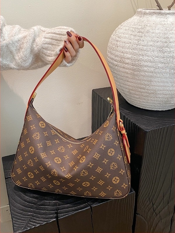 PU bőr válltáska texturált mintával, nagy kapacitású női tote retro stílusban