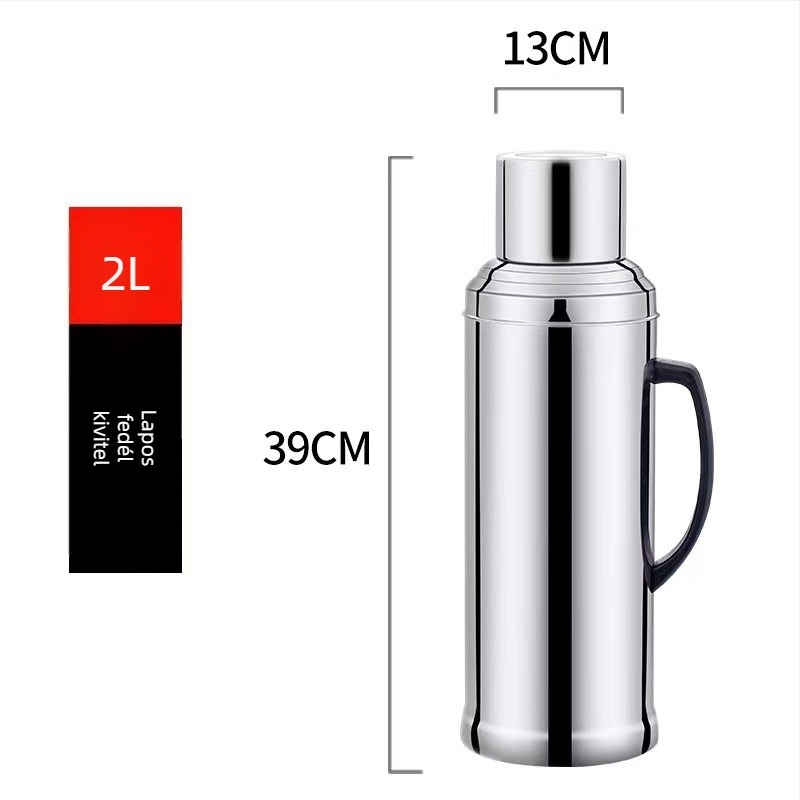 Duckbill kivitelű rozsdamentes acélból készült szigetelt forróvíz-palack melegítő, nem mágneses, 8 lb