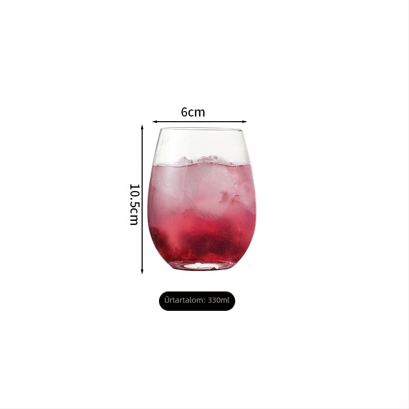 Mojito koktél pohár, Collins / hosszú ital pohár, 300–400 ml, modern minimalista stílus, üveg pohár logóval