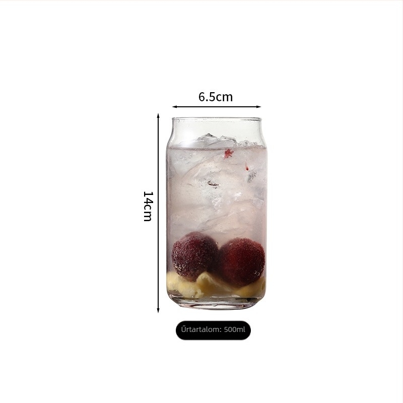 Mojito koktél pohár, Collins / hosszú ital pohár, 300–400 ml, modern minimalista stílus, üveg pohár logóval