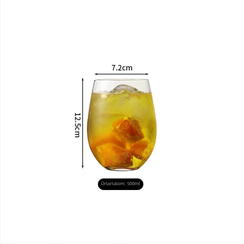 Mojito koktél pohár, Collins / hosszú ital pohár, 300–400 ml, modern minimalista stílus, üveg pohár logóval