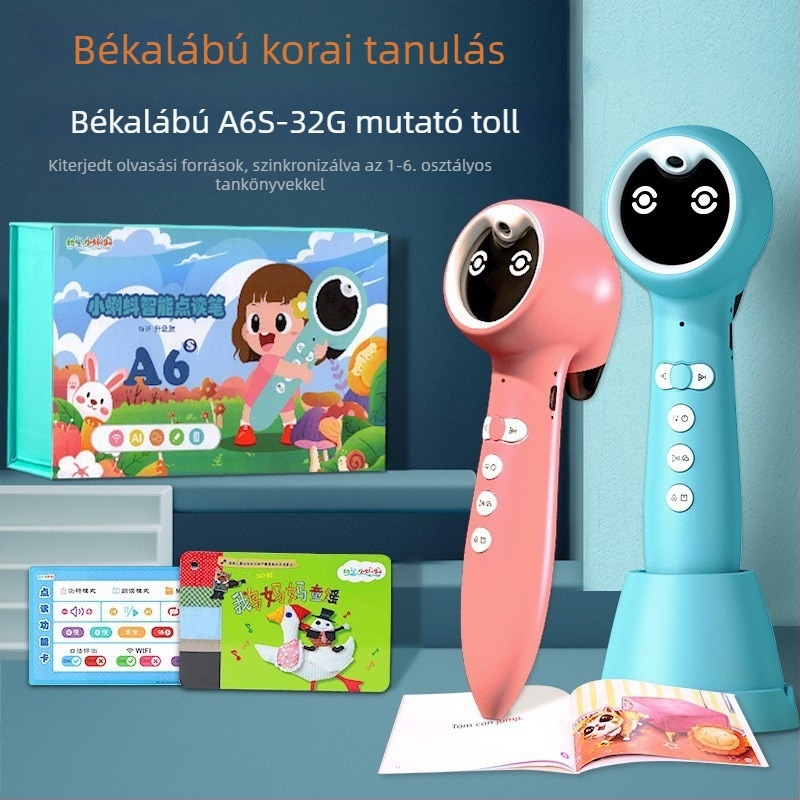 Tadpole olvasó toll gyerekeknek – A3SA6S modell, angol nyelvi szintekhez igazított olvasás, Wi-Fi, okos, univerzális