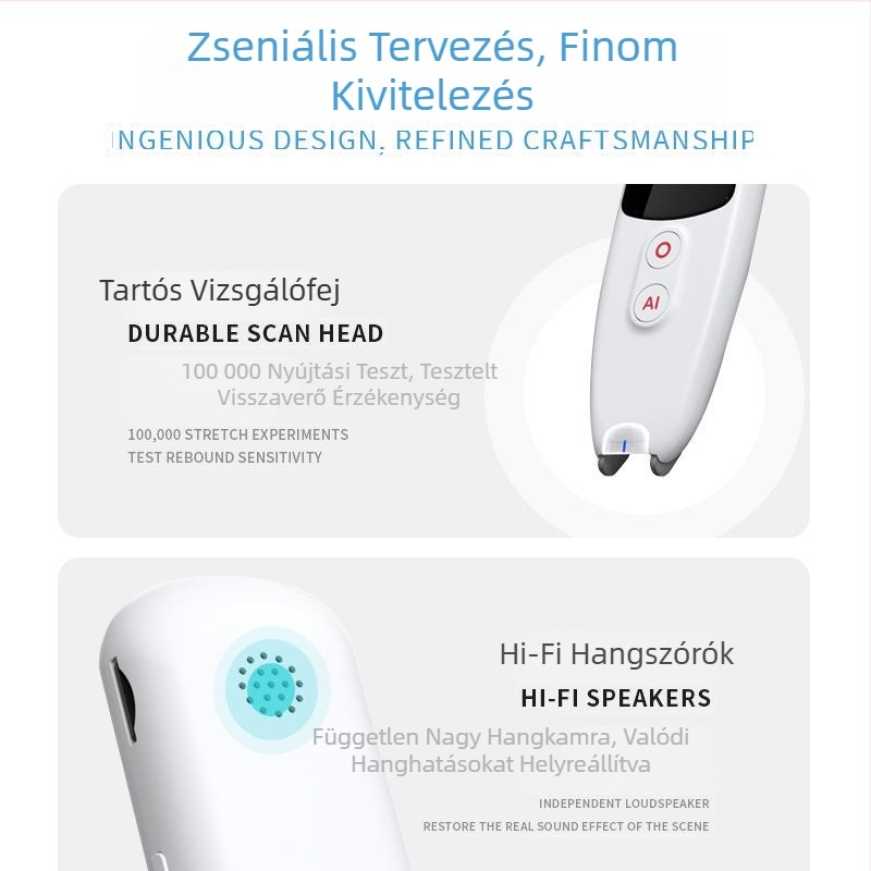 Többcélú fordító toll nemzetközi kereskedelemhez, tanulás, olvasás és szkennelés funkciókkal — angol nyelvű fordító