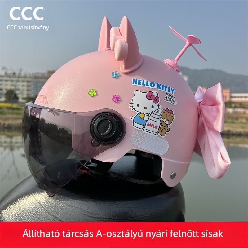3C-tanúsítvánnyal rendelkező felnőtt fél sisak elektromos járművekhez, UV védelem, egész éves használatra, KT Cat