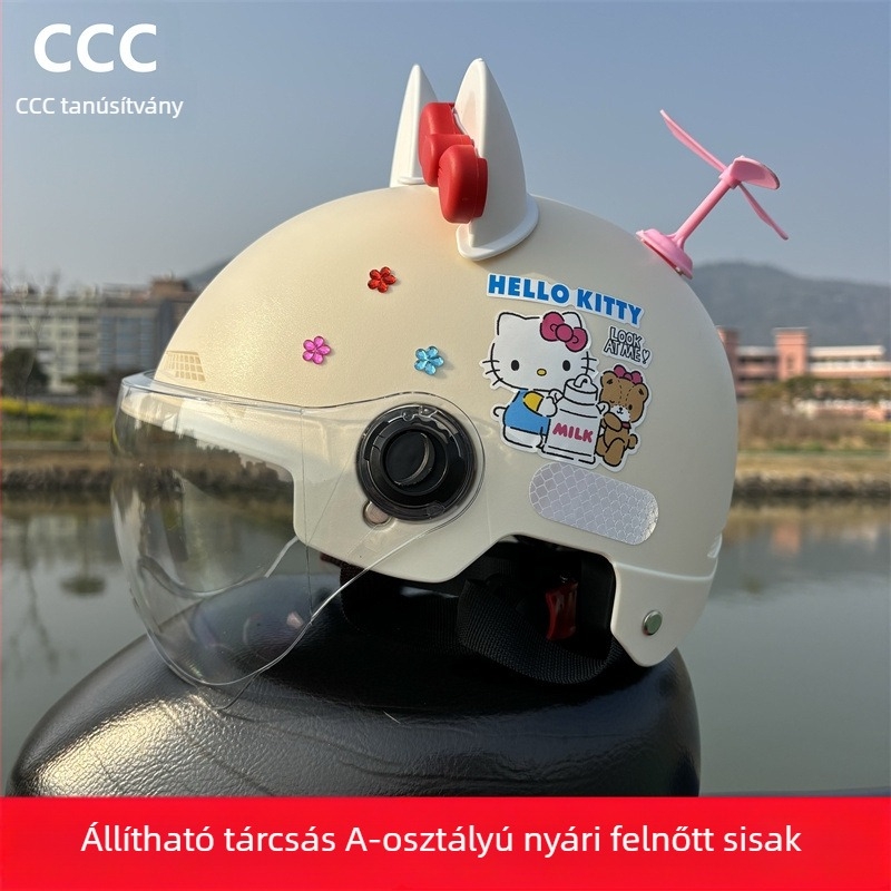 3C-tanúsítvánnyal rendelkező felnőtt fél sisak elektromos járművekhez, UV védelem, egész éves használatra, KT Cat