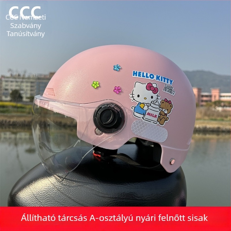 3C-tanúsítvánnyal rendelkező felnőtt fél sisak elektromos járművekhez, UV védelem, egész éves használatra, KT Cat