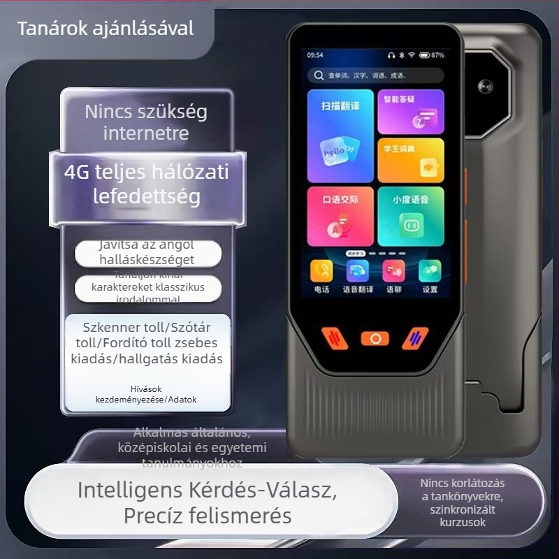 Diákok számára készült nagy képernyős intelligens szkennelő toll, hangalapú fordítással a tanuláshoz, angol olvasó toll és szkennelő szótár
