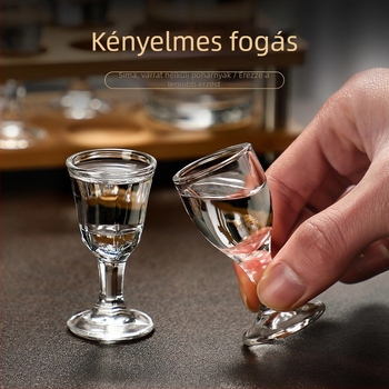Otthoni használatra tervezett szeszes italok adagoló készlet, elegáns kis shot pohár, magas minőségű boros készlet mérő pohár tartóval.