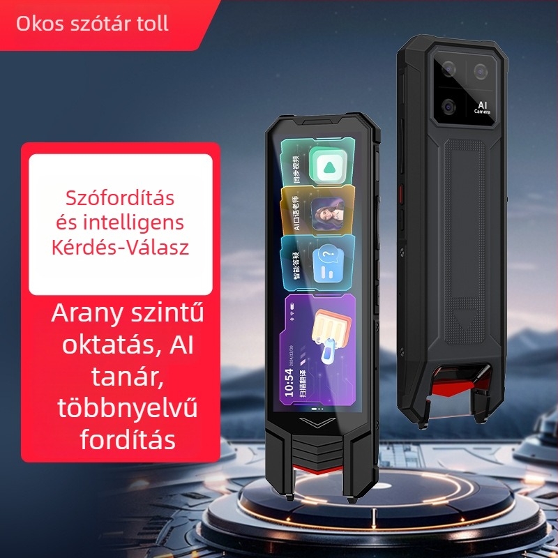 4,58 Hüvelykes háromvédelmes szótár toll, offline fordítás, AI okos tanulóeszköz, diák szkennelő toll, angol olvasó toll
