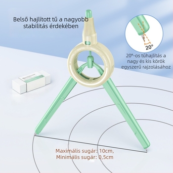 Digitális kijelzős körző és vonalzó diákok számára