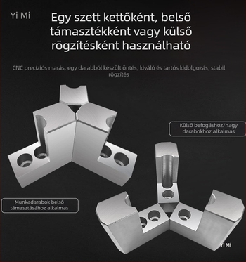 L-típusú puha állkapcsos hidraulikus tokmány, háromfogú fogó, megnövelt és megvastított hidraulikus állkapcsokkal, 6-8 hüvelyk CNC esztergához