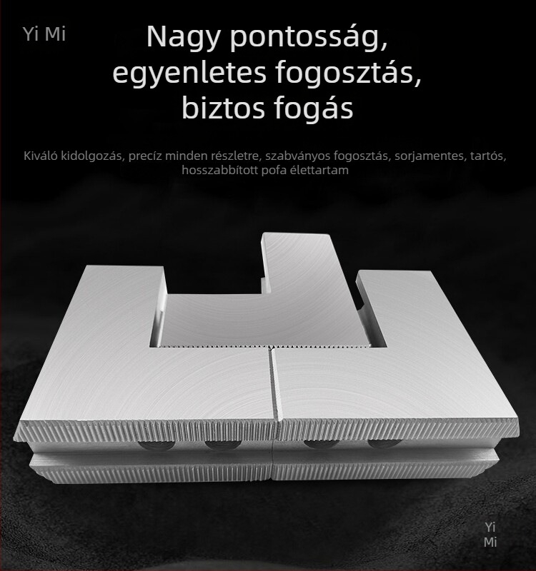 L-típusú puha állkapcsos hidraulikus tokmány, háromfogú fogó, megnövelt és megvastított hidraulikus állkapcsokkal, 6-8 hüvelyk CNC esztergához