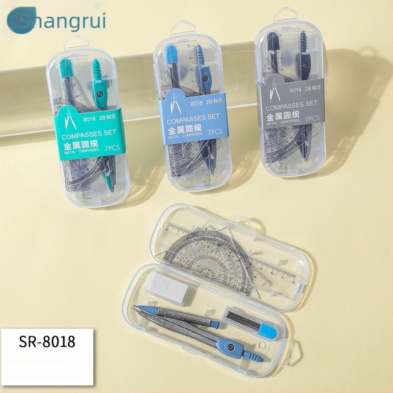 Shangrui 8018 Iskolai körző és vonalzó készlet
