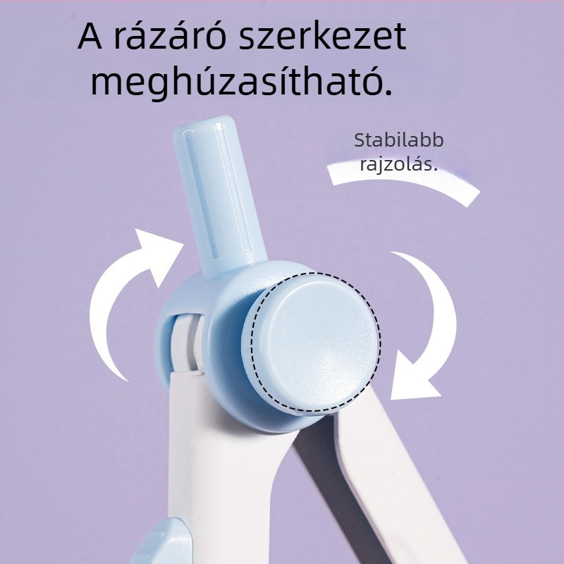 Deli VC807 zárható körző, fém körző rajzhoz, diákoknak
