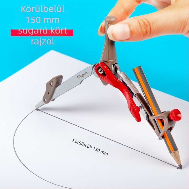 Ma Peide Innovatív intelligens grafitbetéttel körző – 3 részes készlet; 8 részes készlet rajzhoz