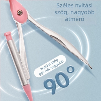 Fém körző készlet, hordozható, geometriai rajz eszköz diákok számára