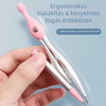 Fém körző készlet, hordozható, geometriai rajz eszköz diákok számára
